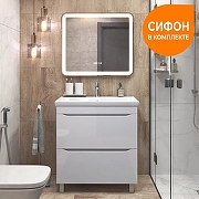 Тумба с раковиной Vigo Grani 80 203-com цвет Белый-6