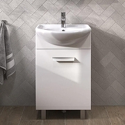 Тумба с раковиной Vigo Hoska 50 L 228-com цвет Белый-2