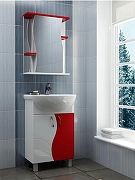Тумба с раковиной Vigo Alessandro 55 tn.ALE.UYU.55.2D крас-com цвет Белый Красный-3