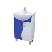 Тумба с раковиной Vigo Alessandro 55 tn.ALE.UYU.55.2D син-com цвет Белый Синий