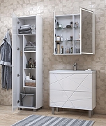 Тумба с раковиной Vigo Geometry 80 tn.bsf.GEO.9696.80.2Y-com цвет Белый-7