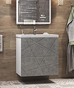Тумба под раковину Vigo Geometry 60 tn.bsf.GEO.COM.60.2Y бетон цвет Белый-3
