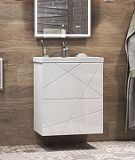 Тумба с раковиной Vigo Geometry 50 tn.bsf.GEO.FOS.50.2Y-com цвет Белый-3