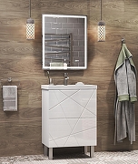 Тумба с раковиной Vigo Geometry 50 tn.bsf.GEO.FOS.50.2Y-com цвет Белый-5