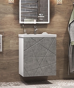 Тумба с раковиной Vigo Geometry 50 tn.bsf.GEO.FOS.50.2Y бетон-com цвет Бетон Белый-3