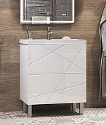 Тумба с раковиной Vigo Geometry 60 tn.bsf.GEO.FOS.60.2Y-com цвет Белый-2