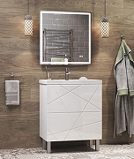 Тумба с раковиной Vigo Geometry 60 tn.bsf.GEO.FOS.60.2Y-com цвет Белый-5