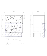 Тумба с раковиной Vigo Geometry 70 tn.bsf.GEO.FOS.70.2Y бетон-com цвет Бетон Белый-8