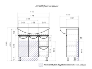 Тумба с раковиной Vigo Callao 80 tn.CAL.BAL.80.2D.2Y-com цвет Белый-4