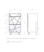 Тумба с раковиной Vigo Geometry 50 tn.GEO.FOS.50.2Y бетон-com цвет Бетон Белый-5