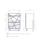Тумба с раковиной Vigo Geometry 60 tn.GEO.FOS.60.2Y бетон-com цвет Бетон Белый-4