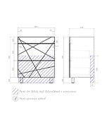 Тумба с раковиной Vigo Geometry 70 tn.GEO.FOS.70.2Y бетон-com цвет Бетон Белый-5