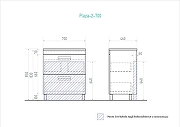 Тумба с раковиной Vigo Plaza 70 tn.PLA.FOS.70.2Y-com цвет Белый-2