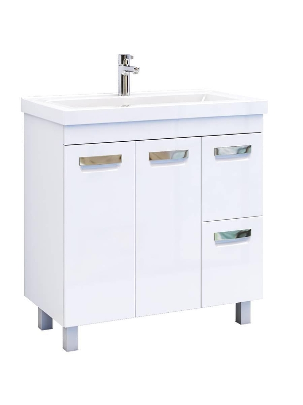 Тумба с раковиной Vigo Plaza 80 tn.PLA.MIR.80.2D.2Y-com 