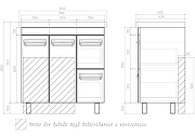 Тумба с раковиной Vigo Plaza 80 tn.PLA.MIR.80.2D.2Y-com цвет Белый-4