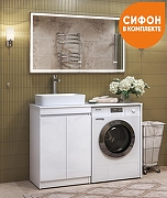 Тумба с раковиной Vigo Urban 120 tn.URB.60.2D+st.URB.120-com цвет Белый-4