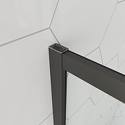 Душевой уголок Veconi Ottimo 100х100 OP10B-100100-07-C9 профиль Черный матовый стекло матовое-1