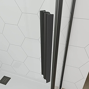 Душевой уголок Veconi Ottimo 90х90 OP10B-9090-12-C9 профиль Черный матовый стекло тонированное-2
