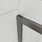 Душевой уголок Veconi Ottimo 80х80 OP10GR-8080-01-C9 профиль Графит брашированный стекло прозрачное-3