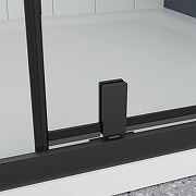 Душевая дверь Veconi Ottimo 100 OP20B-100-12-C9 профиль Черный матовый стекло тонированное-2