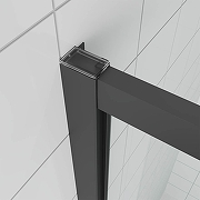 Душевая дверь Veconi Ottimo 120 OP20B-120-07-C9 профиль Черный матовый стекло матовое-3