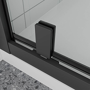 Душевая дверь Veconi Ottimo 70 OP30B-70-07-C9 профиль Черный матовый стекло матовое-2