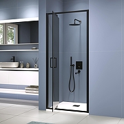 Душевая дверь RGW Stilvoll SV-05-2B 80 703205208-34 профиль Черный матовый стекло тонированное-1