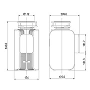 Измельчитель пищевых отходов Lemark ДОН 3200_ DON 3200 9940094 375 Вт-8