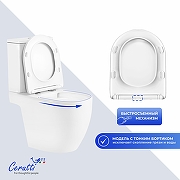 Унитаз-компакт Ceruttispa Таддео (Taddeo) Tornado CT12035 12035 цвет Белый с бачком и сиденьем Микролифт-2
