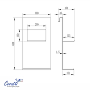 Металлическая полка Ceruttispa ALLESA 11485 цвет Хром-5