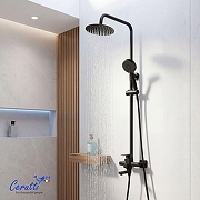 Душевая система Ceruttispa Орацио (Orazio RSMB CT12068 12068 цвет Черный матовый-5