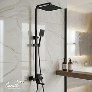 Душевая система Ceruttispa Руфино (Rufino) MB CT12110 12110 цвет Черный матовый-5