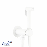 Гигиенический душ со смесителем Ceruttispa Брайс (Braies) SHW CT12122 12122 цвет Белый матовый-3