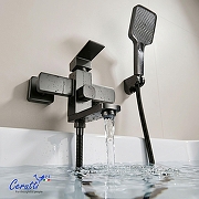 Смеситель для ванны Ceruttispa Клелия (Clelia) VGR CT12063 12063 цвет Серый матовый-6