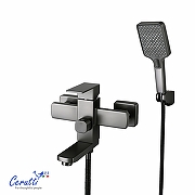 Смеситель для ванны Ceruttispa Клелия (Clelia) VGR CT12063 12063 цвет Серый матовый-7