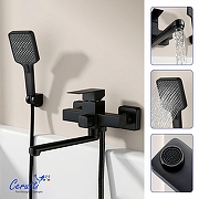 Смеситель для ванны Ceruttispa Клелия (Clelia) VXLMB CT12066 12066 цвет Черный матовый-2