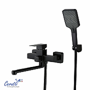 Смеситель для ванны Ceruttispa Клелия (Clelia) VXLMB CT12066 12066 цвет Черный матовый-7