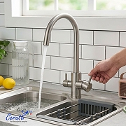 Cмеситель для кухни Ceruttispa Аниэлло (Aniello) BN CT12088 12088 цвет Никель матовый-4
