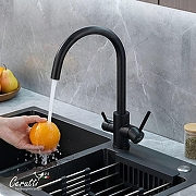 Cмеситель для кухни Ceruttispa Аниэлло (Aniello) B CT12089 12089 цвет Черный матовый-2