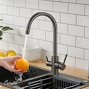 Cмеситель для кухни Ceruttispa Аниэлло (Aniello) GG CT12090 12090 цвет Графит-2