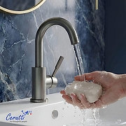 Смеситель для раковины Ceruttispa Сельсо (Celso) GR CT12097 12097 цвет Серый матовый-4