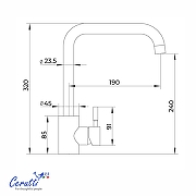 Cмеситель для кухни Ceruttispa Дуилио (Duilio) B CT12104 12104 цвет Черный матовый-6