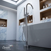 Смеситель для ванны Ceruttispa Тобия (Tobia) CT12112 12112 цвет Хром-2