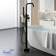 Смеситель для ванны Ceruttispa Афра (Afra) B CT12116 12116 цвет Черный матовый-4