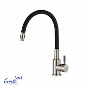Cмеситель для кухни Ceruttispa Атэна (Atena) BN-B CT12138 12138 цвет Никель матовый Черный-6