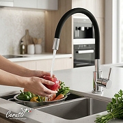 Cмеситель для кухни Ceruttispa Атэна (Atena) H-B CT12141 12141 цвет Хром Черный-3