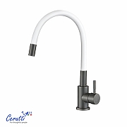 Cмеситель для кухни Ceruttispa Атэна (Atena) GG-W CT12145 12145 цвет Графит Белый-5