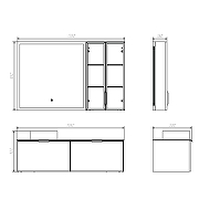 Подвесной шкаф Comforty Онега 50 00-00001603 цвет Белый матовый-4
