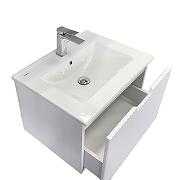 Тумба с раковиной Comforty Муром 60 00-00005266CF подвесная цвет Белый матовый-4