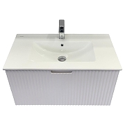 Тумба с раковиной Comforty Муром 80 00-00020158CF подвесная цвет Белый матовый-2